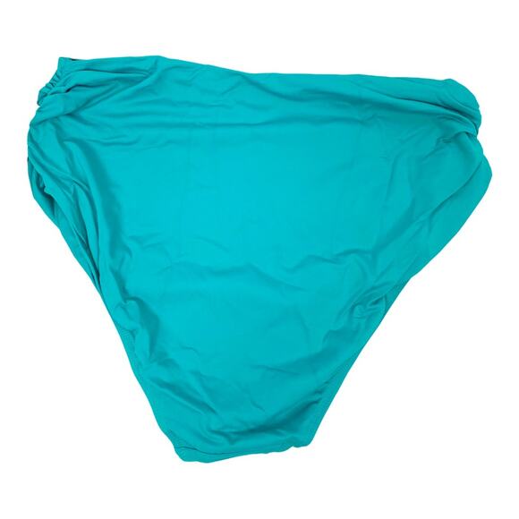 Anne Cole teal plus size convertible shirred high-low swim bottoms size 20W - Picture 4 of 7